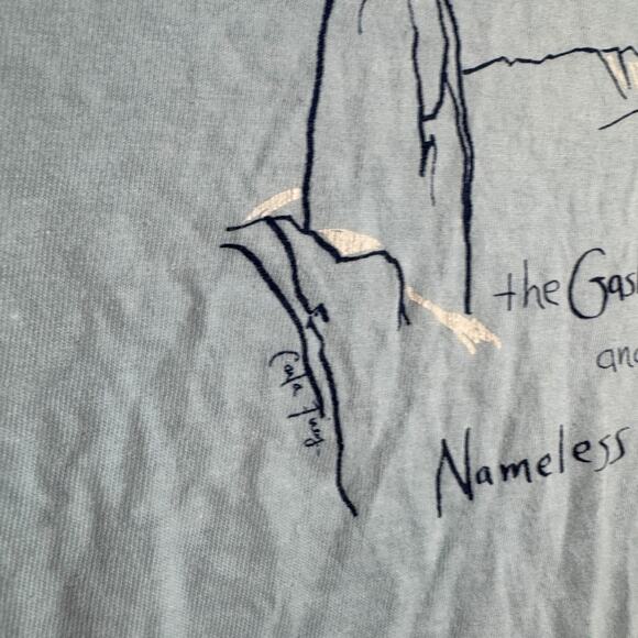 Vintage 80s Climbing Hiking Shirt Gasherbrum IV & Nameless Tower Expedition Sz M - Picture 4 of 8